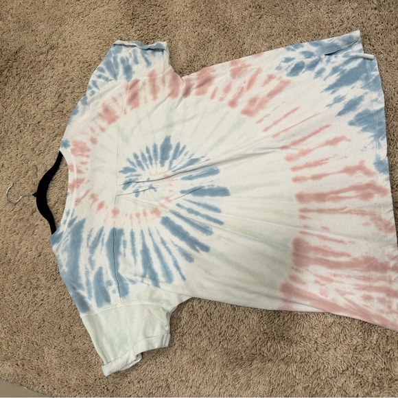 Peloton Pastel Tie-Dye Tee XL with cuffed sleeves - Picture 3 of 3